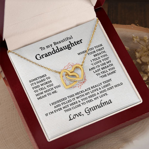 Gift Necklace to My Beautiful Granddaughter