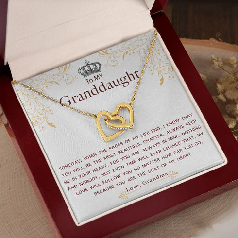 Two Heart Necklace for My lovely Granddaughter