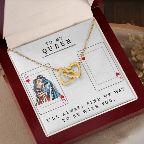 18K Yellow Gold Beautiful Necklace for My Queen