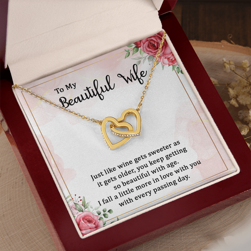 Gold Necklace Gift To My Lovely Drinking Wife