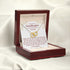 18K Yellow Gold Necklace For Granddaughter - Always Remember How Much I Love You