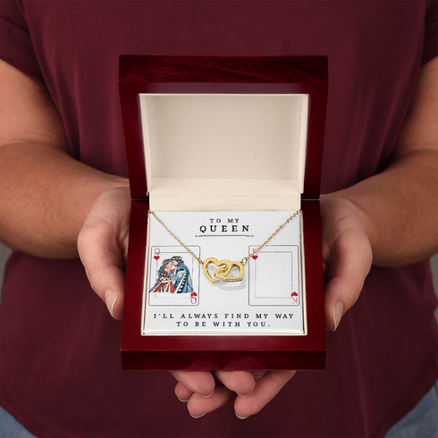 18K Yellow Gold Beautiful Necklace for My Queen