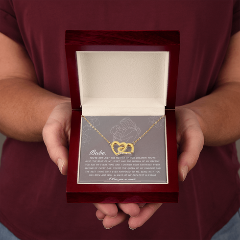 18K Yellow Gold Necklace Gift to Amazing Moher of My Kids