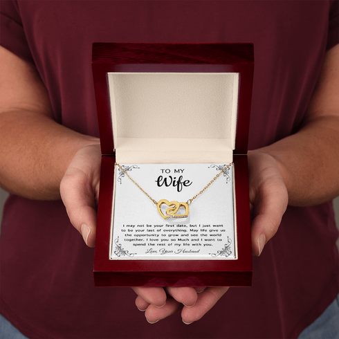 18K Yellow Gold Necklace for My Forever Wife