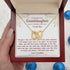 18K Yellow Gold Necklace For Granddaughter - Always Remember How Much I Love You