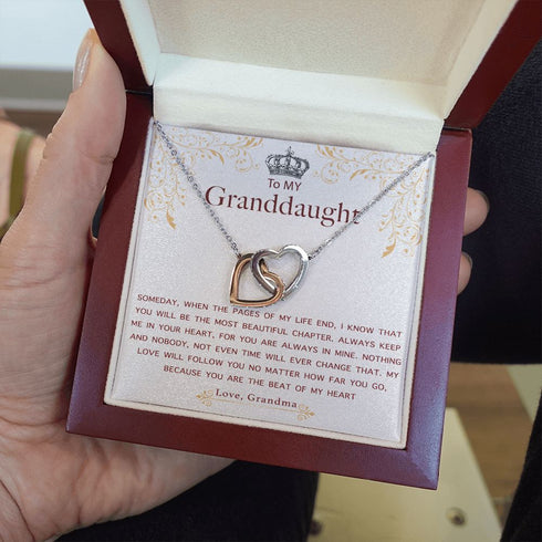 Two Heart Necklace for My lovely Granddaughter