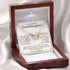 To My Granddaughter Gift Necklace with Heart Touching Message Card