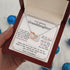 To My Granddaughter Gift Necklace with Heart Touching Message Card