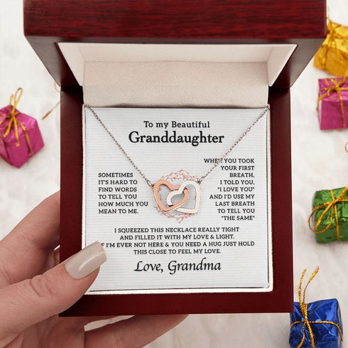 Gift Necklace to My Beautiful Granddaughter