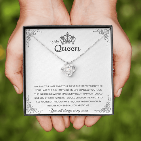 LK-10058 Love Knot Necklace for wife