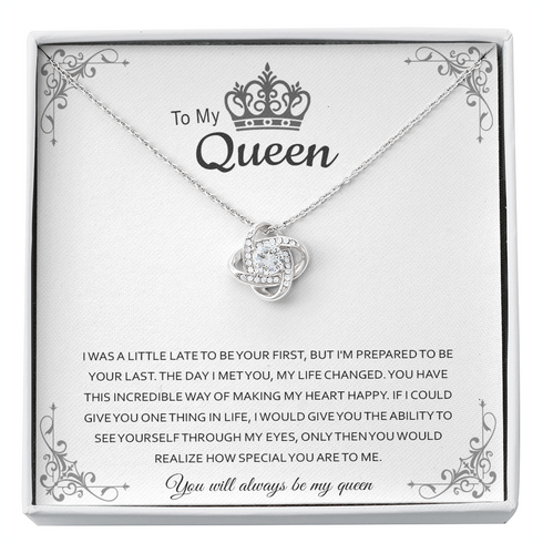 LK-10058 Love Knot Necklace for wife
