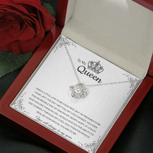 LK-10058 Love Knot Necklace for wife