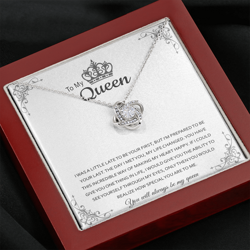 LK-10058 Love Knot Necklace for wife