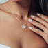 LK-10058 Love Knot Necklace for wife